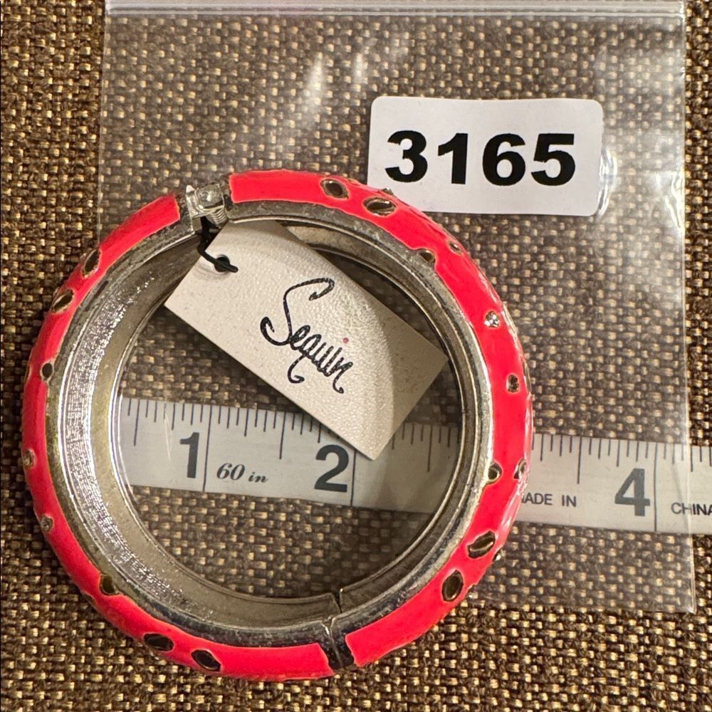 3165-Sequin Enamel Bracelet‎ NWT